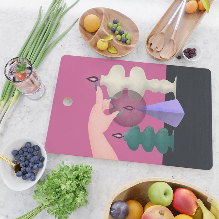 Black Flame Candle  Cutting Board Gallery Image 2