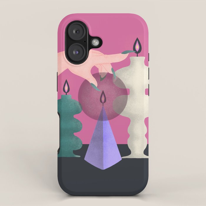 Black Flame Candle  iPhone Case Gallery Image 1