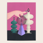 Black Flame Candle  Poster Gallery Image 4