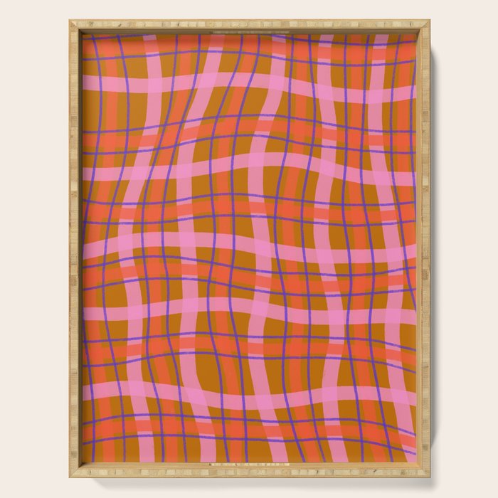 Plaid two Serving Tray Gallery Image 1