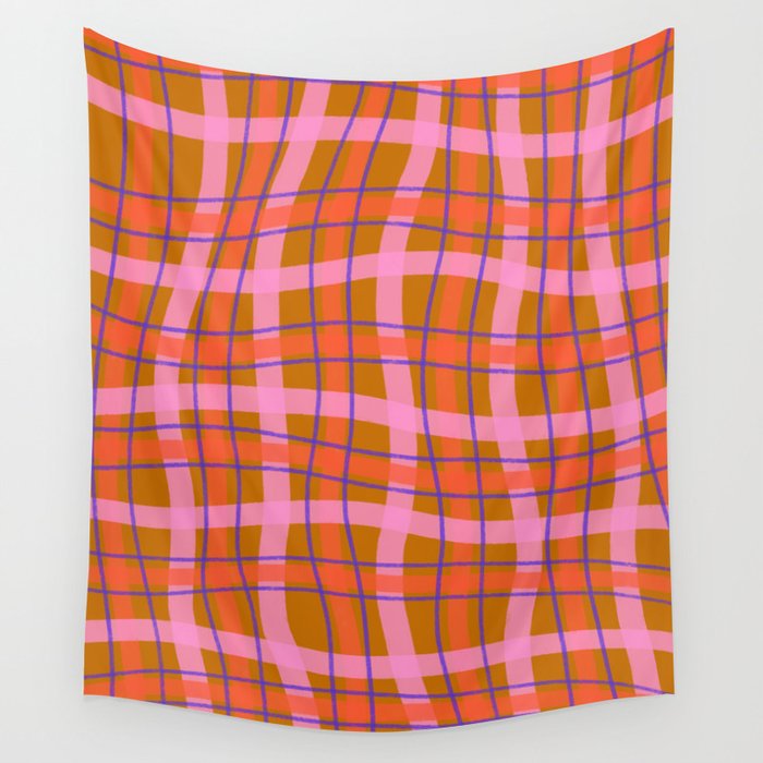 Plaid two Wall Tapestry Gallery Image 4