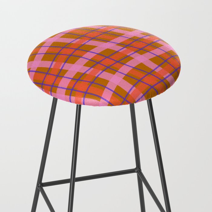 Plaid two Stool Gallery Image 2