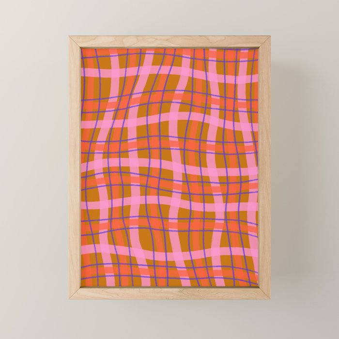 Plaid two Mini Art Print Gallery Image 1