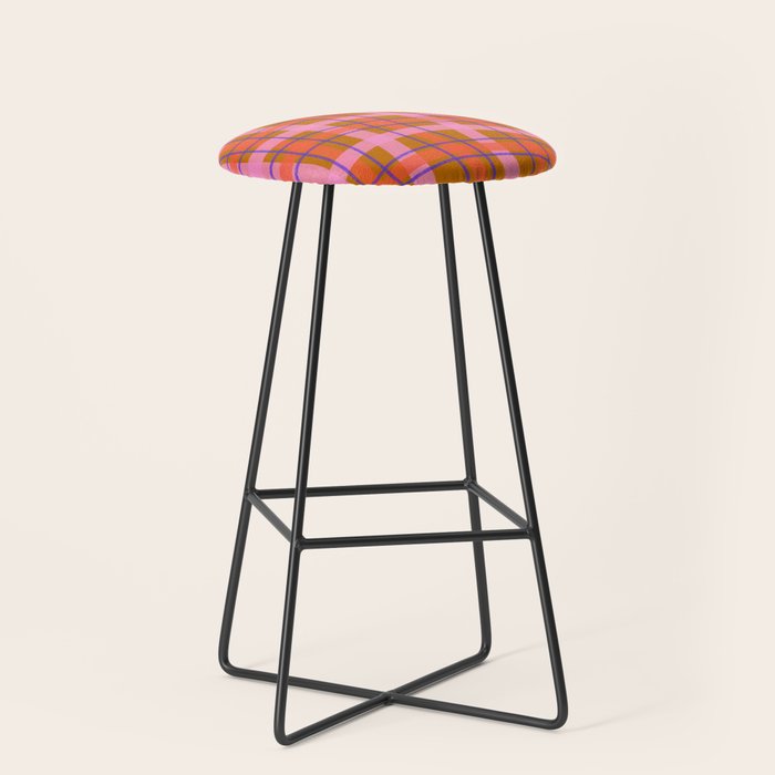 Plaid two Stool Gallery Image 1