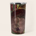 Fall Apple Orchard Painting in Red Delicious Travel Mug Gallery Image 1
