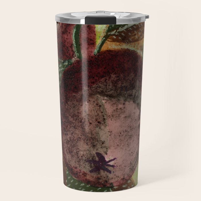 Fall Apple Orchard Painting in Red Delicious Travel Mug Gallery Image 1