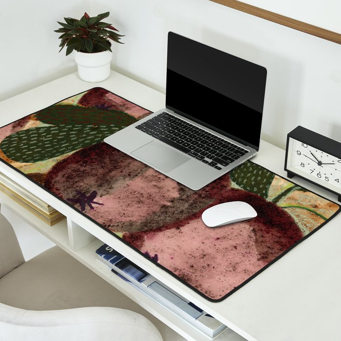 Fall Apple Orchard Painting in Red Delicious Desk Mat Gallery Image 2