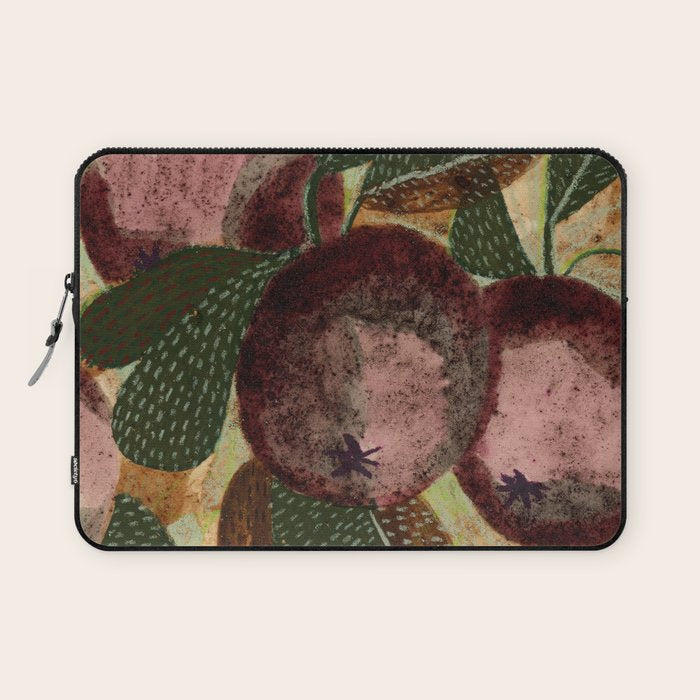 Fall Apple Orchard Painting in Red Delicious Laptop Sleeve Gallery Image 1
