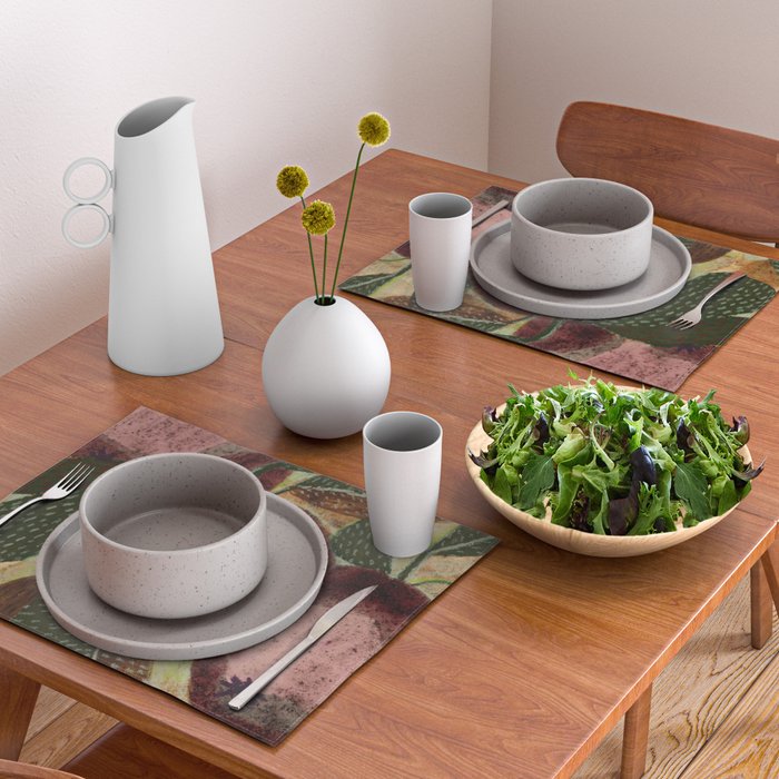 Fall Apple Orchard Painting in Red Delicious Placemat Gallery Image 2