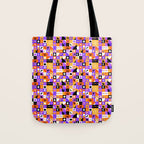 Geometric halloween mosaic pattern Tote Bag Gallery Image 1