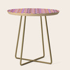 Geometric halloween mosaic pattern Side Table Gallery Image 1