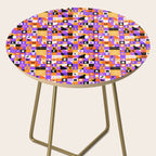 Geometric halloween mosaic pattern Side Table Gallery Image 2