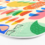 Abstract Mod Art Shapes Pattern Bath Mat Gallery Image 3