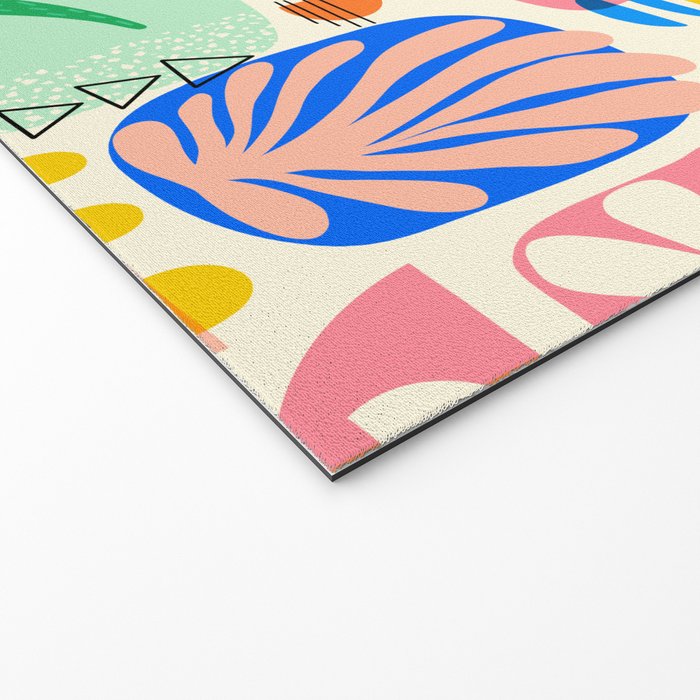 Abstract Mod Art Shapes Pattern Welcome Mat Gallery Image 2