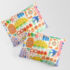 Abstract Mod Art Shapes Pattern Pillow Sham Gallery Image 3