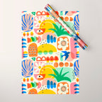 Abstract Mod Art Shapes Pattern Wrapping Paper Gallery Image 1