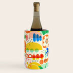 Abstract Mod Art Shapes Pattern Wine Chiller Gallery Image 1