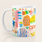 Abstract Mod Art Shapes Pattern Coffee Mug Gallery Image 3
