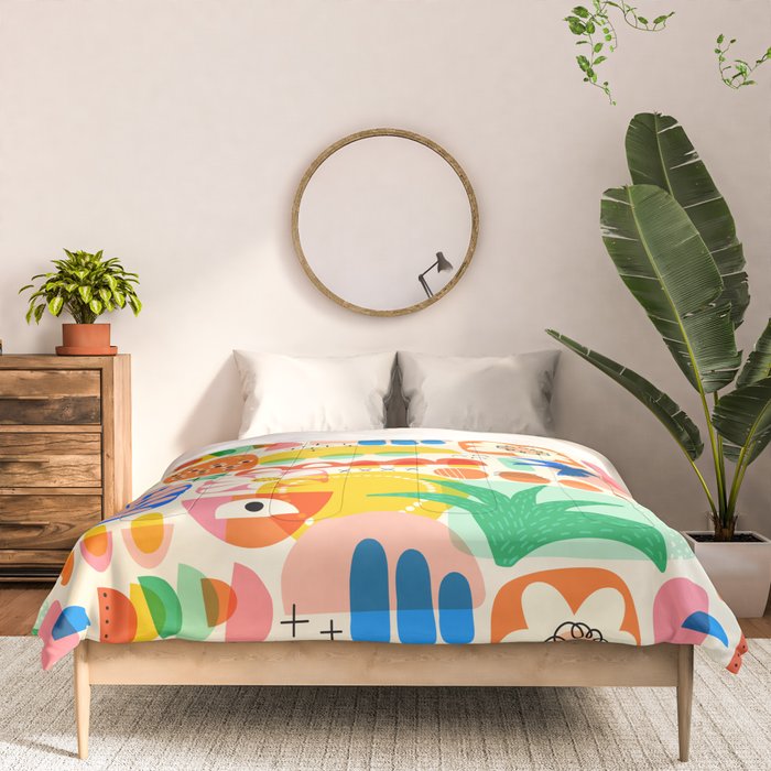 Abstract Mod Art Shapes Pattern Comforter Gallery Image 3