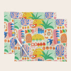 Abstract Mod Art Shapes Pattern Placemat Gallery Image 1