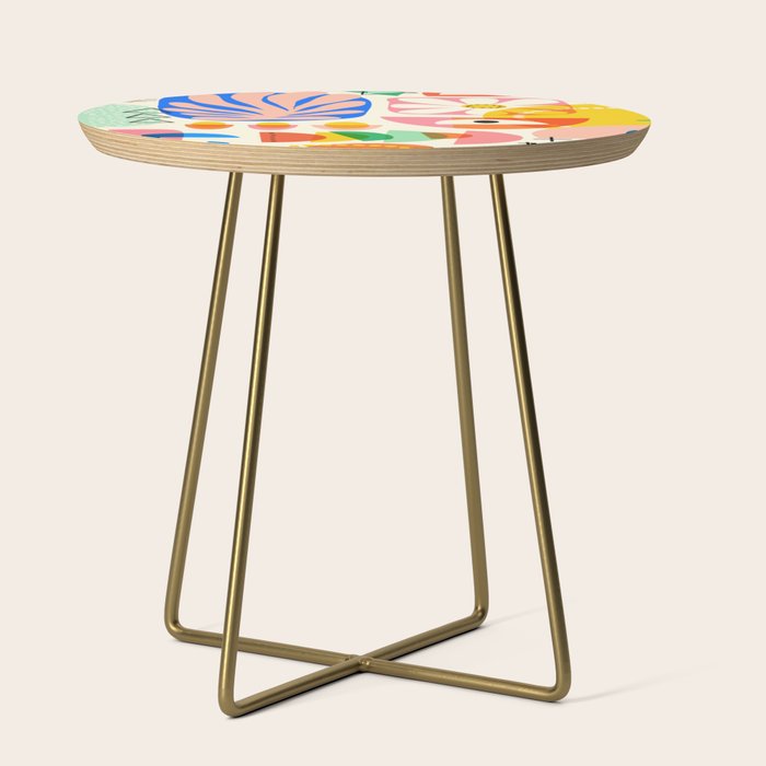Abstract Mod Art Shapes Pattern Side Table Gallery Image 1
