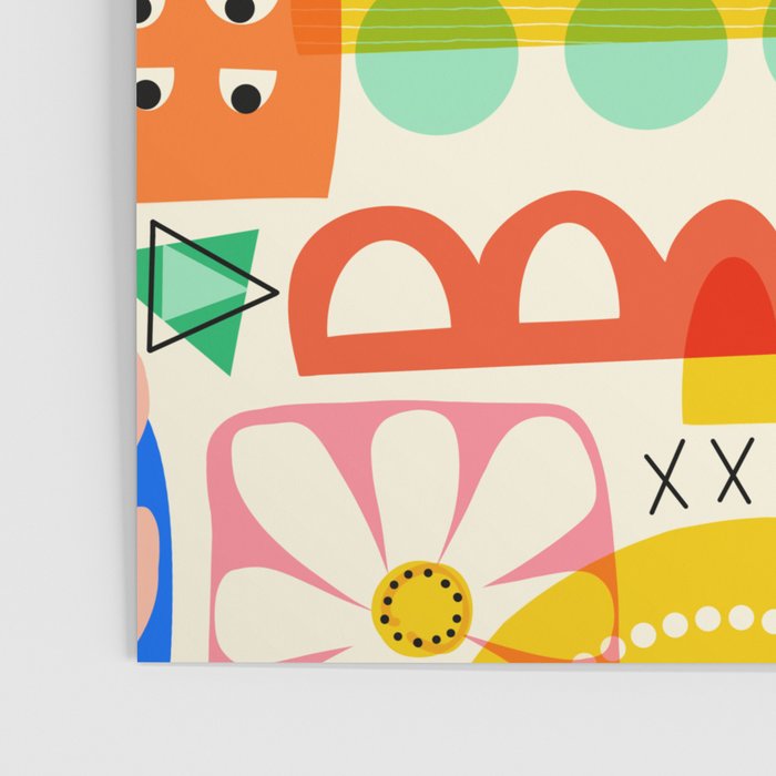 Abstract Mod Art Shapes Pattern Poster Gallery Image 3