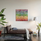 seven chakra meditation and yoga art Wood Wall Art Gallery Image 2