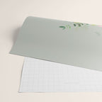 Floral Watercolor, Roses, Green and Pink Wrapping Paper Gallery Image 2