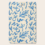 Blue organic watercolor nature art pattern Cutting Board Gallery Image 1