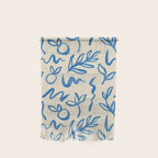 Blue organic watercolor nature art pattern Wall Hanging Gallery Image 1