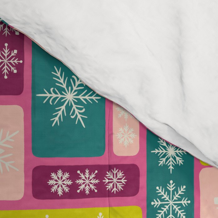 Colorful Geometric Snowflake Tiles Comforter Gallery Image 4