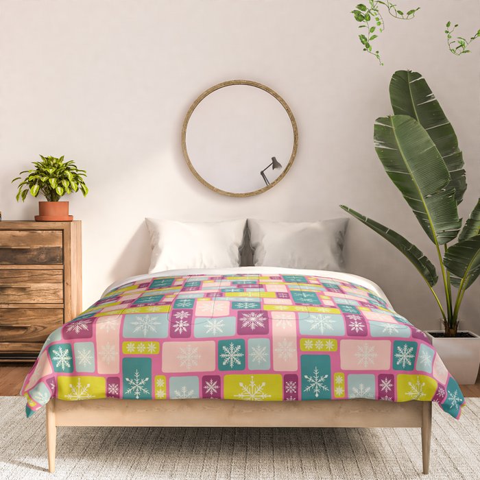 Colorful Geometric Snowflake Tiles Comforter Gallery Image 3