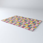 Colorful Geometric Snowflake Tiles Rug Gallery Image 3