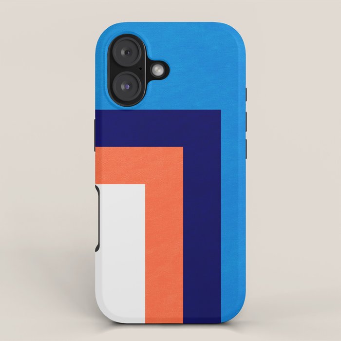 French Riviera: Bauhaus Abstraction 01 iPhone Case Gallery Image 1