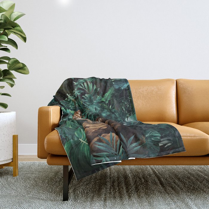 Shadow of the Leopard Throw Blanket Gallery Image 1