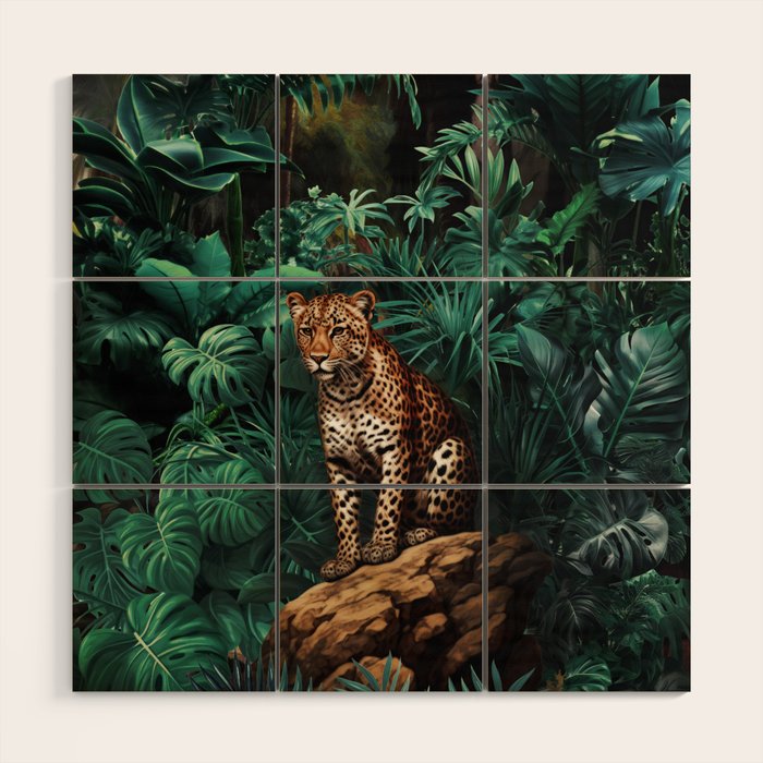 Shadow of the Leopard Wood Wall Art Gallery Image 1