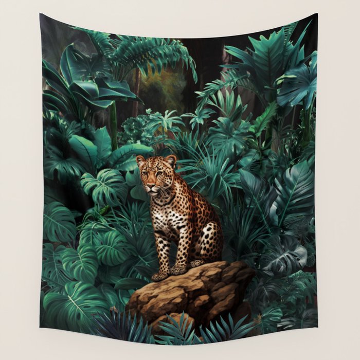 Shadow of the Leopard Wall Tapestry Gallery Image 4