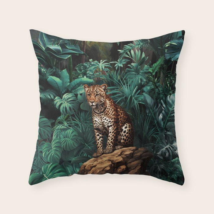 Shadow of the Leopard Throw Pillow Gallery Image 6