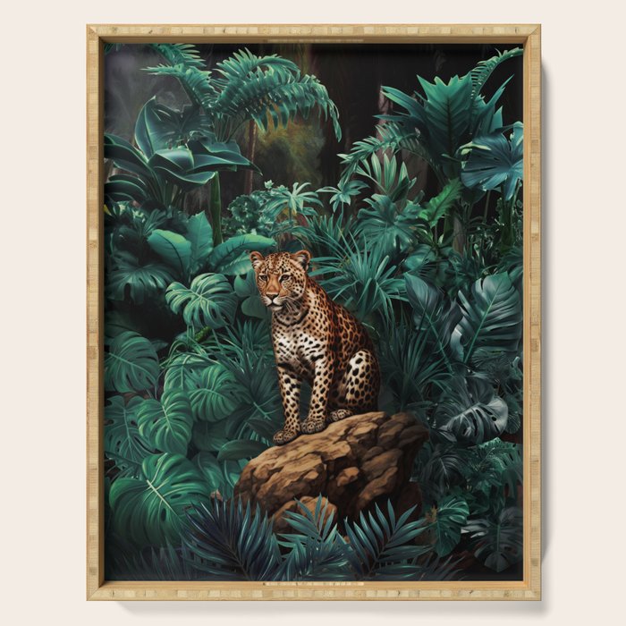 Shadow of the Leopard Serving Tray Gallery Image 1