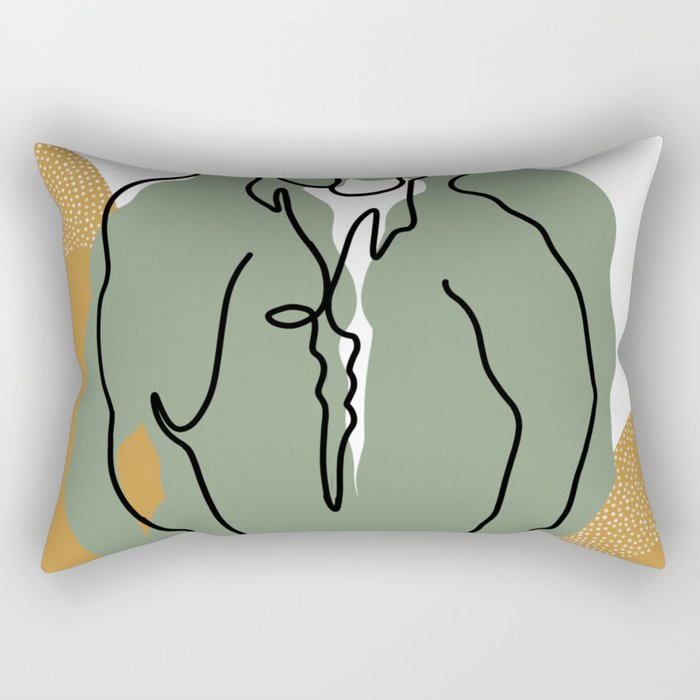 NOODDOOD Lines 10 Rectangular Pillow Gallery Image 1