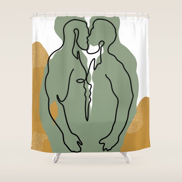 NOODDOOD Lines 10 Shower Curtain Gallery Image 1