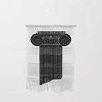Vintage black and white greek column cartoon  Wall Hanging Gallery Image 1