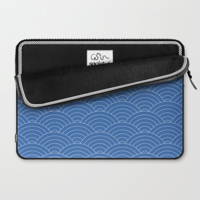 Waves (Sky Blue) Laptop Sleeve Gallery Image 2