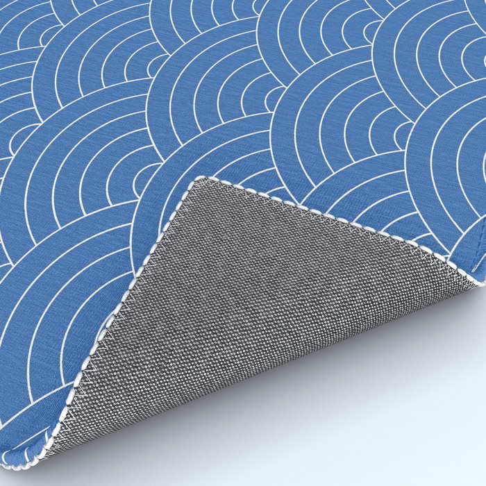 Waves (Sky Blue) Rug Gallery Image 4
