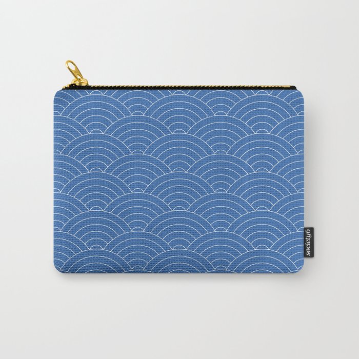 Waves (Sky Blue) Carry All Pouch Gallery Image 1