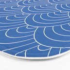 Waves (Sky Blue) Bath Mat Gallery Image 3