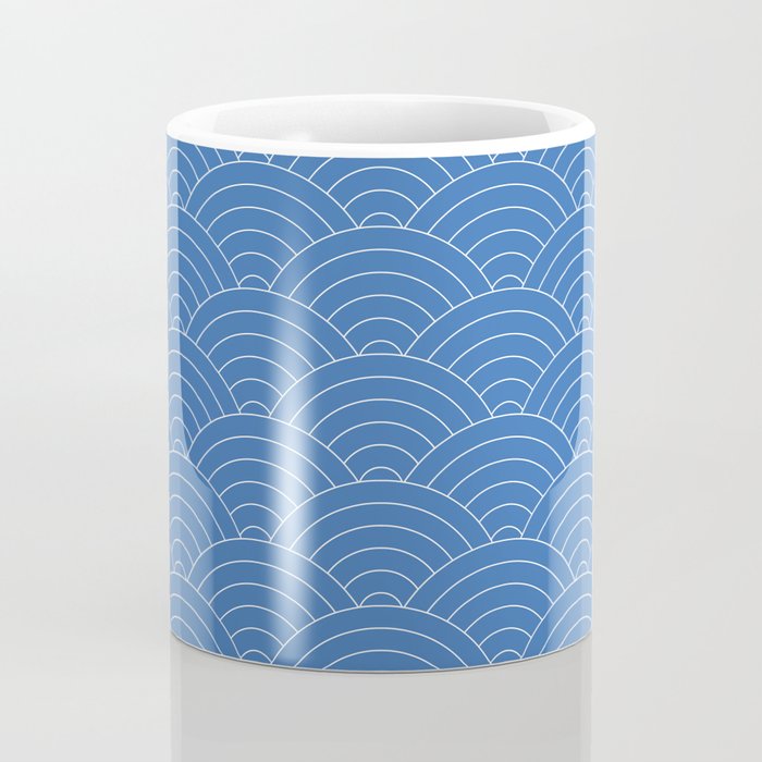 Waves (Sky Blue) Coffee Mug Gallery Image 4
