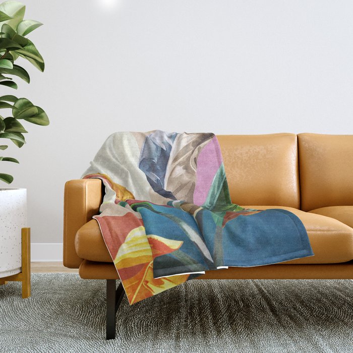 Colorful Branching Out 27 Throw Blanket Gallery Image 1