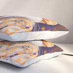 Gustav Klimt Style Tabby Cat Kitten with Green Eyes in a Starry Night Pillow Sham Gallery Image 3