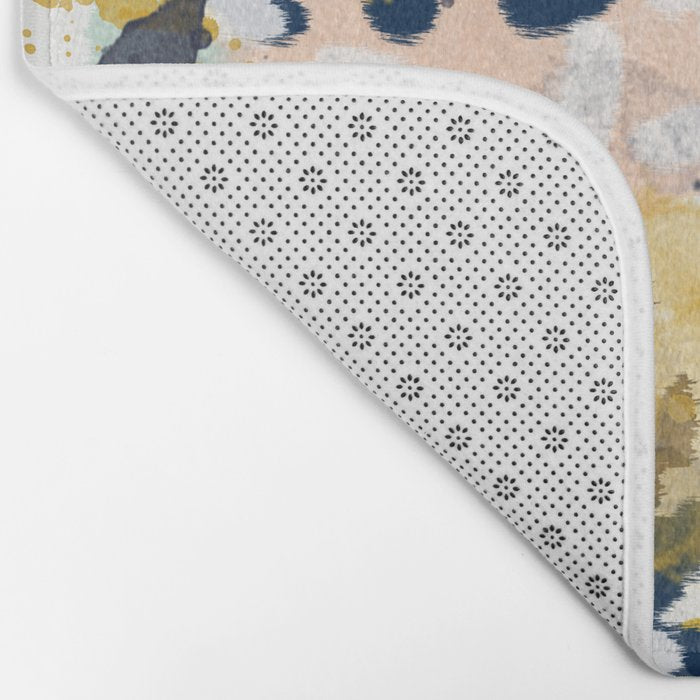 Sloane - abstract painting gender neutral baby nursery dorm college decor Bath Mat Gallery Image 2